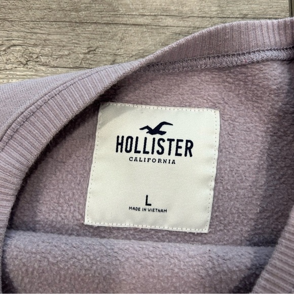 Hollister Purple Colorado Rocky Mountains Cropped Sweatshirt - Picture 3 of 5
